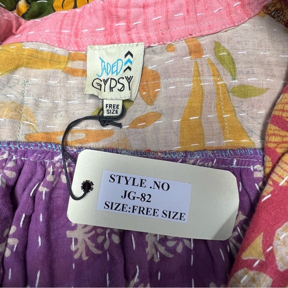 •new• JADED GYPSY Sunrise Kantha Tunic - Picture 6 of 7